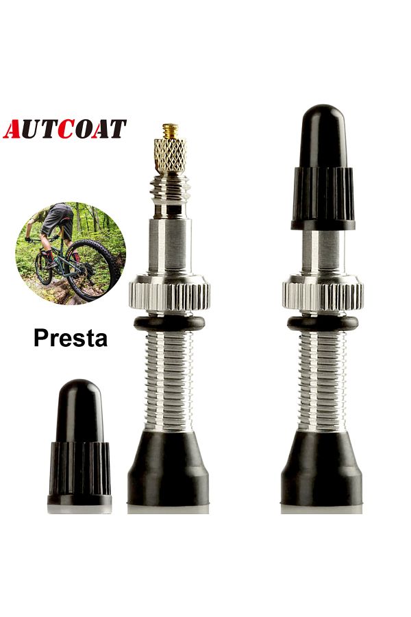 Choice 2Pcs Tubeless Presta Valve Stem Kit Compatible Sealant Ultra Light Aluminum Extender Valves for Trendyol