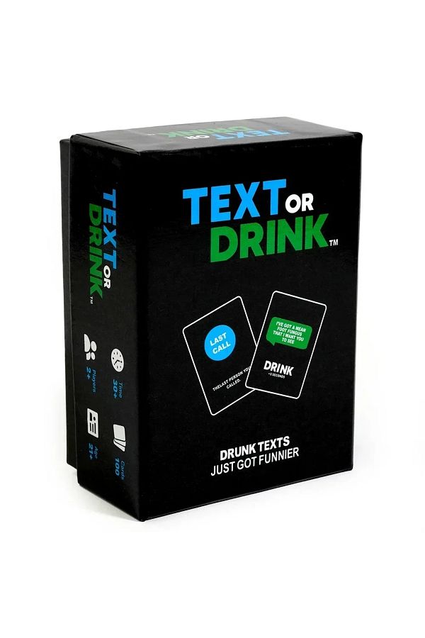 Choice-Text Or Drink Drinking Card Game For Parties Pregames And Game Nights The Perfect Party Gift Beer... 1