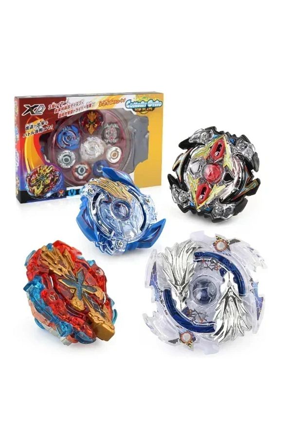 Choice-Brand new explosive gyro competitive battle disk 4-in-1 combination handle launcher gyro disk set 1