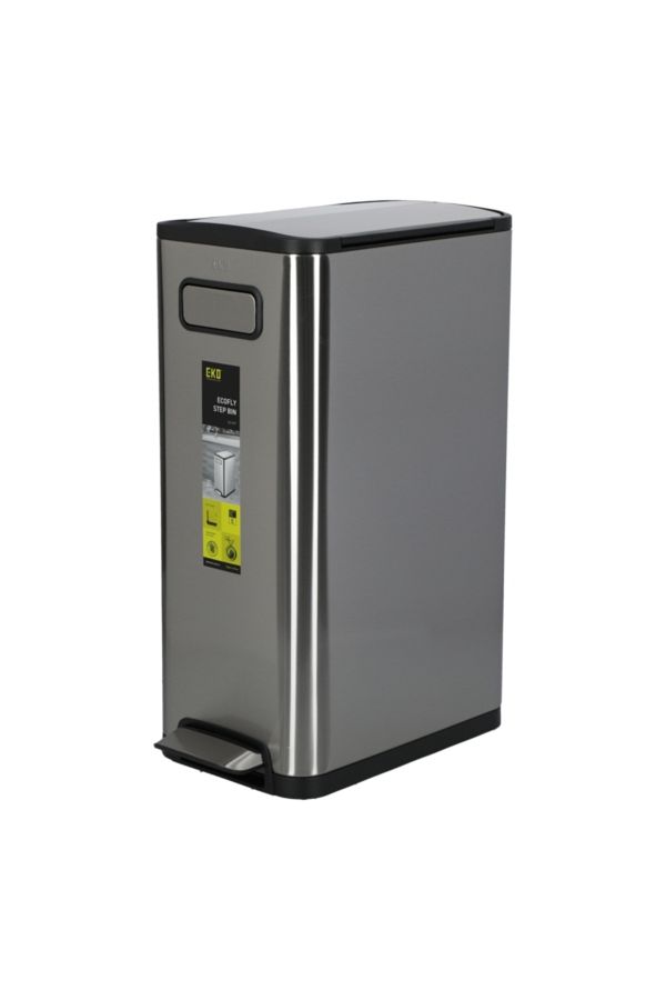EKO-Ecofly Stainless Steel Non-Slip Rectangular Step Trash Can 1