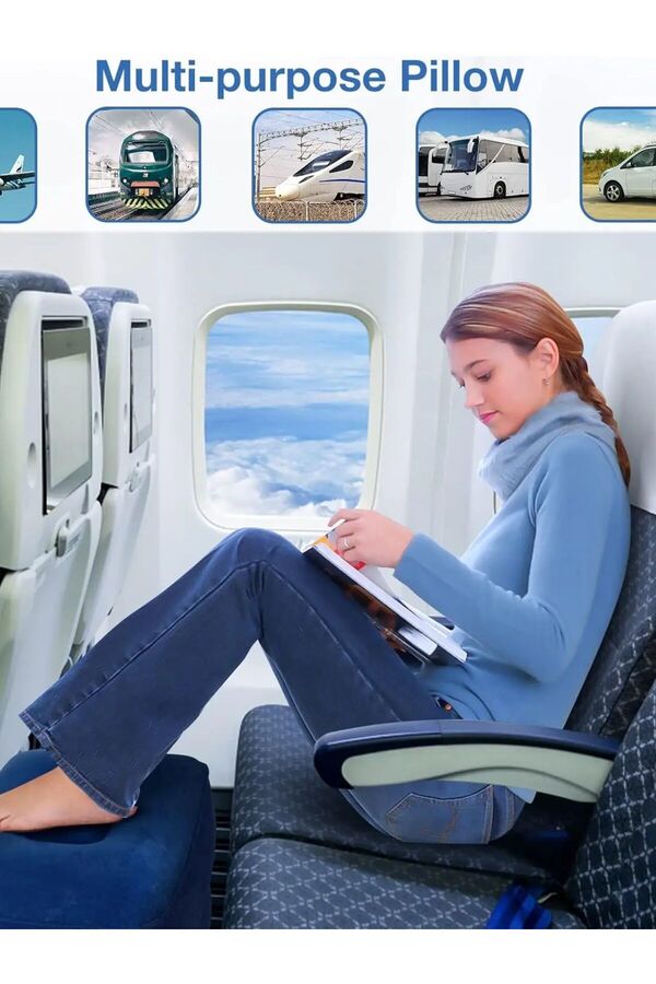 inflatable travel leg rest