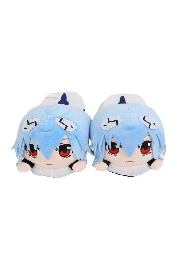 Choice EVANGELION Rei Cotton Slippers Anime Plush Slippers for Men Women Cartoon Fluffy Shoes Home Indoo. Trendyol