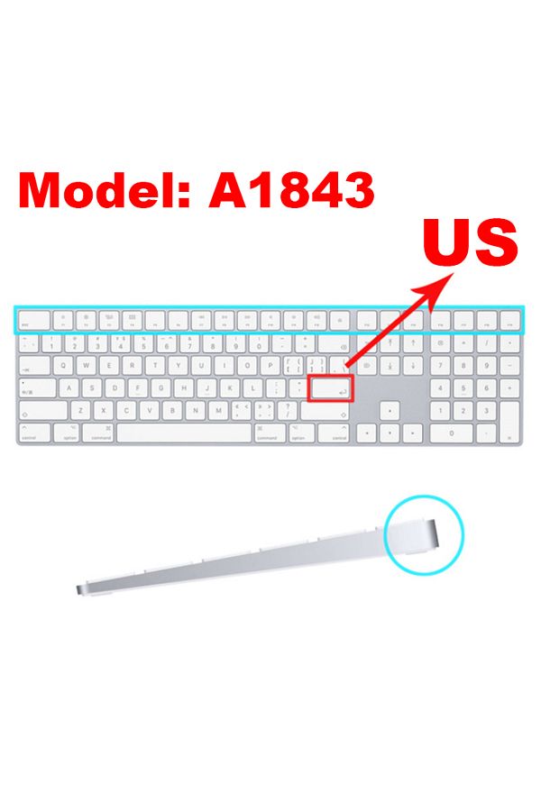 Choice-A1843 Us Keyboard Cover For Imac A1314 A1644 A1843 A1243 Wireless Bluetooth Magic Numeric Silicone E 1