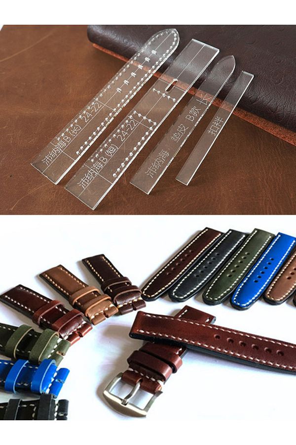 QJH Leather Craft Tools Transparent Acrylic Watch Strap Template Home DIY Supplies Watch Strap Mold M. Trendyol