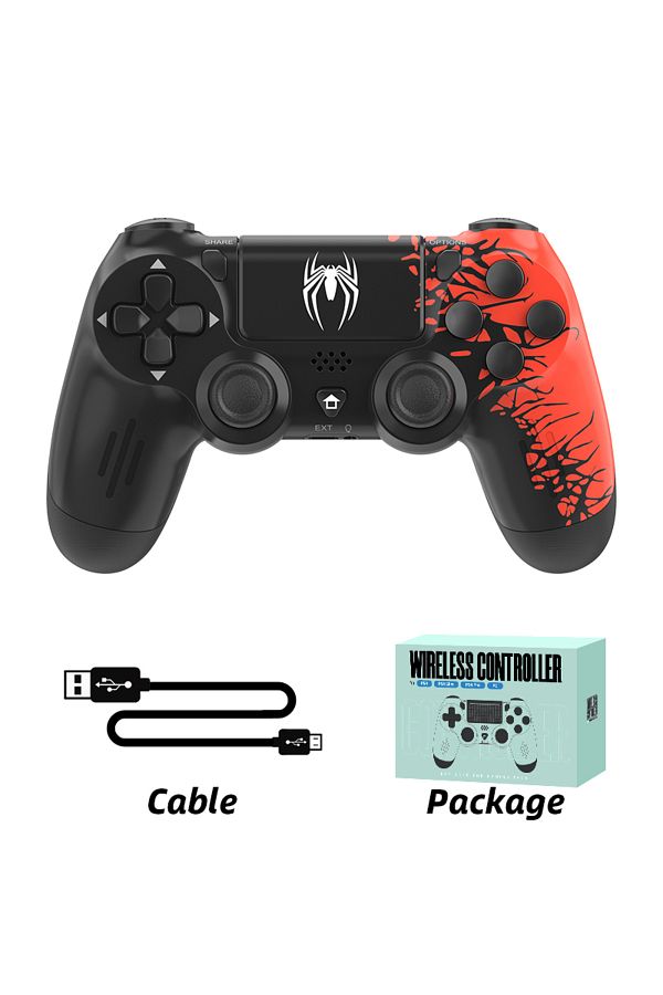Choice-Black DATA FROG Wireless Game Controllers Bluetooth-compatible Spide Gamepad for PS4 Gamepad Slim/Pr 1