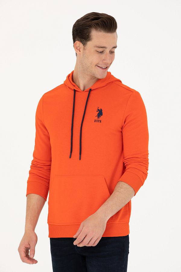 Orange polo sweatshirt clearance