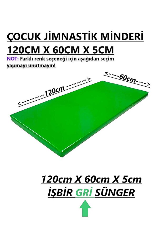 gürteks 60x120x5 Cm Çocuk Jimnastik Minderi (PVC)
