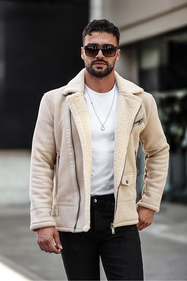 Mens suede fur jacket shop