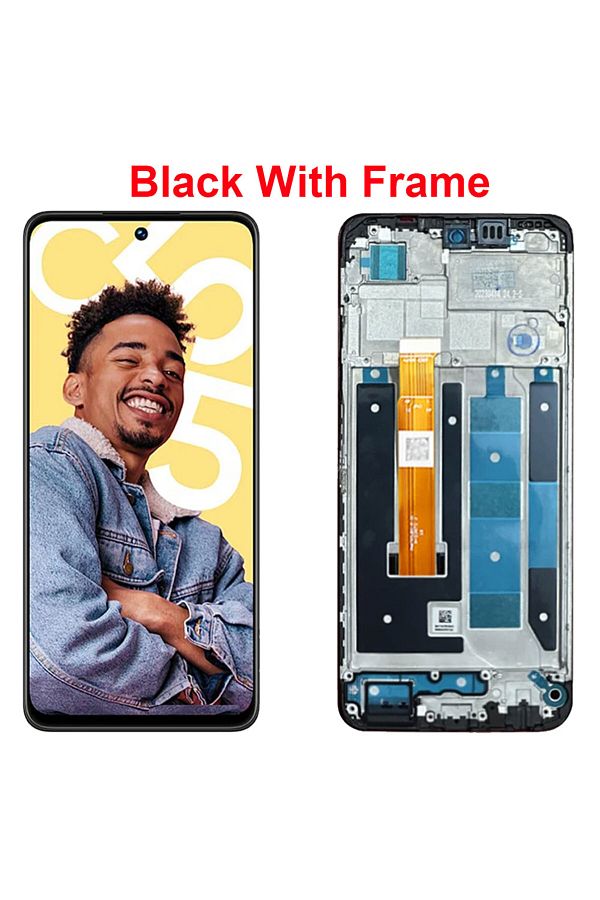 Choice-Screen With Frame For Realme C55 RMX3710 LCD Display Touch  Pantalla Digiziter Assembly Screen Re... 1