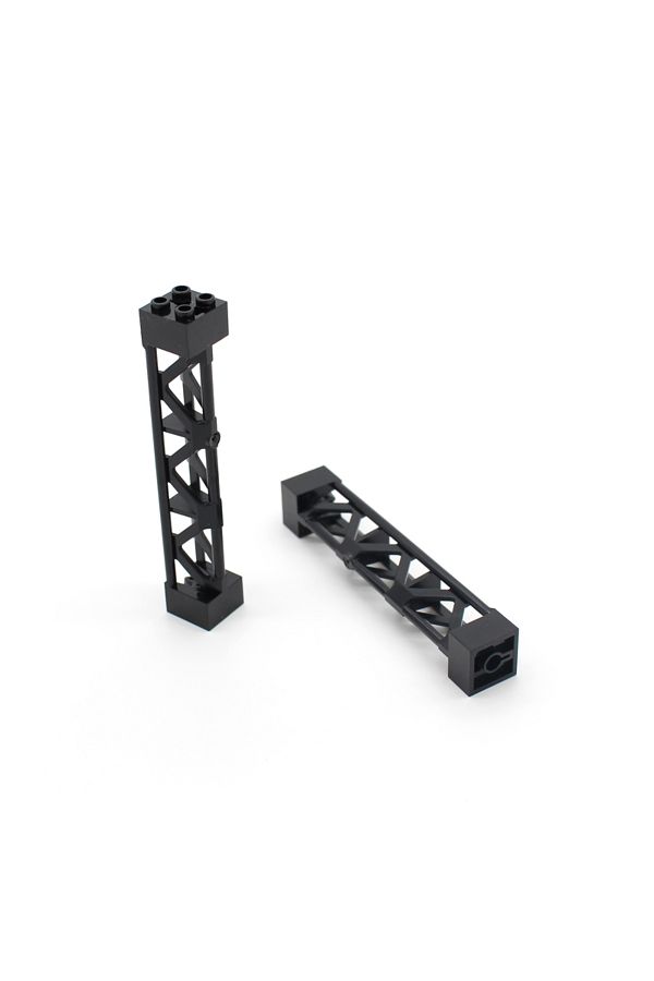 Choice-10pcs Moc Building Blocks 58827 Telegraph Pole Iron Frame Support 2x2x10 Girder DIY Bricks Compat... 1