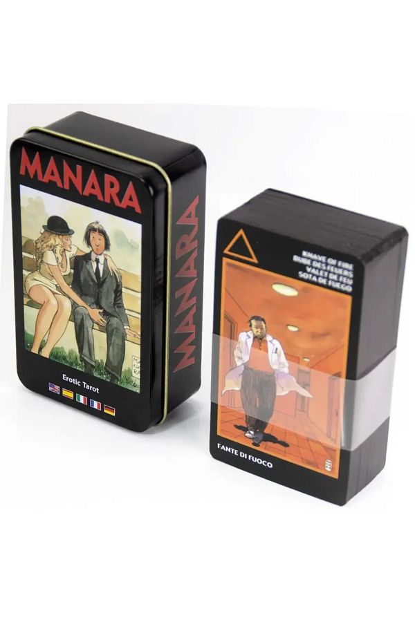 Choice-Manara Tarot Deck In A Tin Box Gilded Edge for Fortune Telling Game Card 78pcs 1