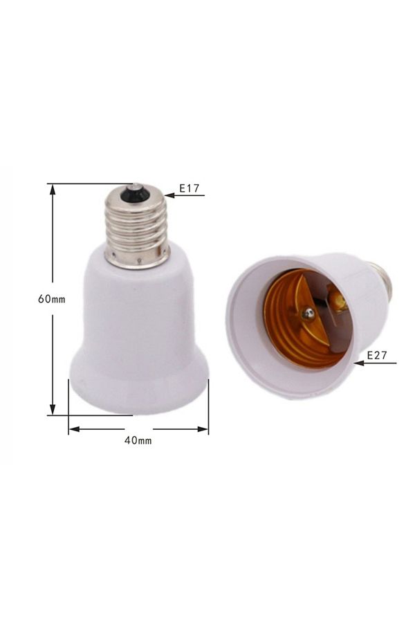 ZLinKJ-E17 Lamp Socket E17 to E27 LED Halogen CFL Light Bulb Lamp Adapter 1