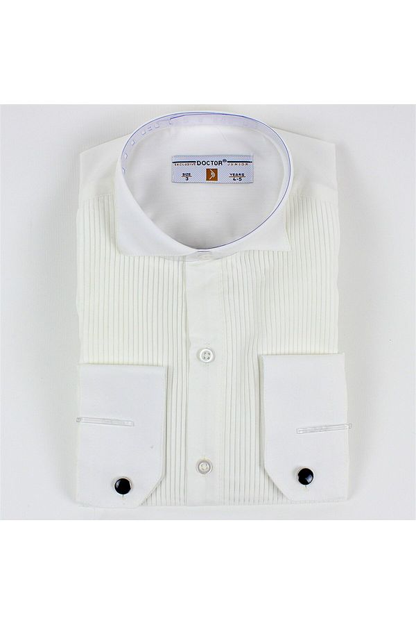 Doctor junior-Men's Collar Children's Shirt with Cufflinks 1