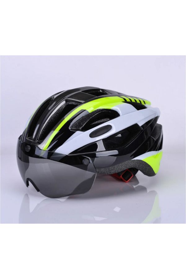 Choice Stylish Cycling Helmets Triathlon Safe Taillight Helmet with Magnetic Goggles Race Road Bike Bicy. Trendyol