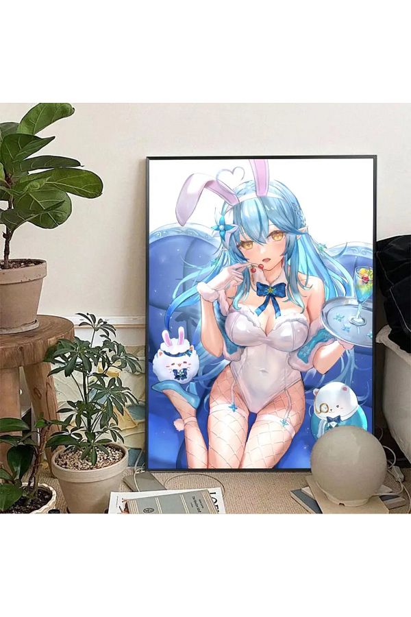 Choice-1pc Yukihana Lamy Hololive Vtube Game Anime Bikini Poster Poster Stickers Home Decor Aesthetic Ar... 1