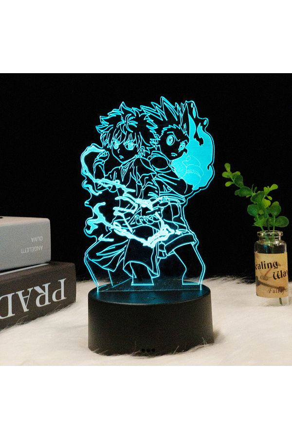 Choice-7 Color No Remote Black Base 7 Colors Hunter X Hunter Anime 3d Lamp Hisoka Chrollo Feitan Figure Led 1