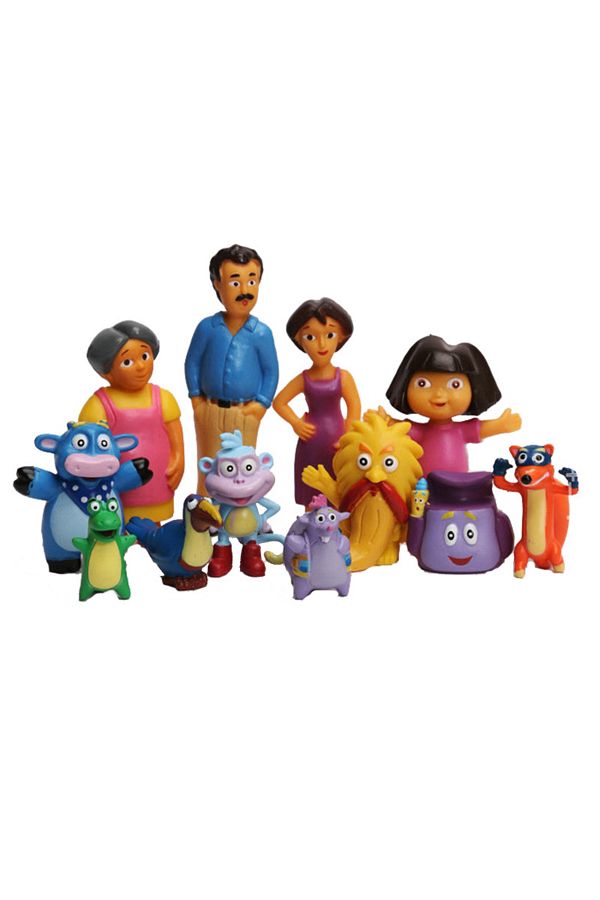 Choice-Anime Cartoon Capsule Toy 12pcs/set enjoys exploring Dora monkey Boots PVC Model Action Figures T... 1