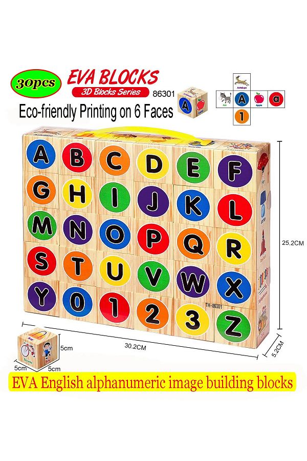 Choice-ABC Stacking Blocks Children Building Puzzle Kids 3D EVA Big Cubes Soft Sponge Foam Block Toys Ed... 1