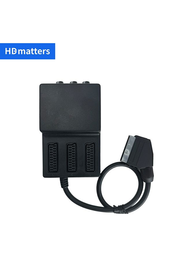 Choice-Scart Switch 3 in 1 out composite AV Switch with manual button EU Scart 3X1 Switcher SCART Male t... 1