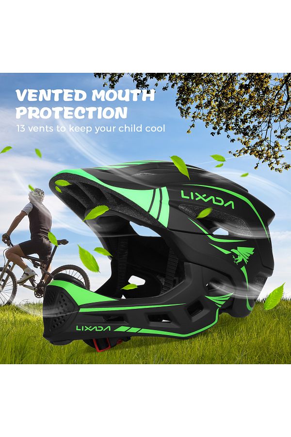 Choice Lixada Kids Full Face Helmet Detachable Children Sports Safety Bike Helmet Protective Gear for Cy. Trendyol