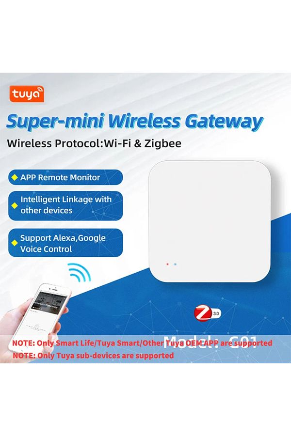 Choice-Tuya Zigbee Wireless Hub Gateway For Smart Home Automation for Zigbee Devices Via Smart Life 1