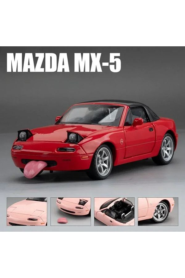 Choice 1 32 Mazda MX 5 Miniature Diecast MX5 RoadSter Toy Car Model Sound Light Doors Openable Collect. Trendyol