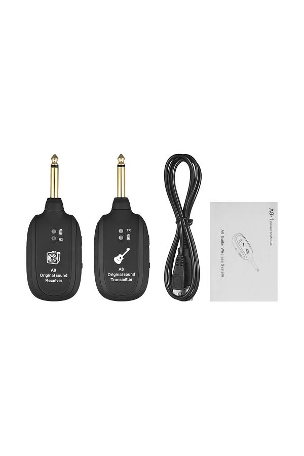 Choice A8 UHF Wireless Guitar Transmitter Receiver Set Guitar Wireless Connect System 730mhz 50M Range f. Trendyol