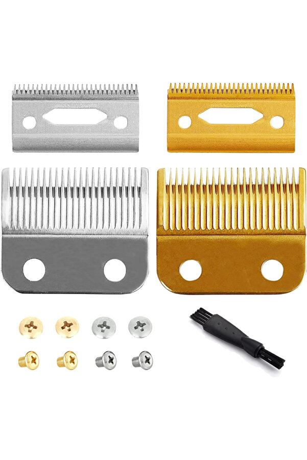 Choice 2pack 2 Hole Adjustable Hair Trimmer Parts Gold Silver Blades