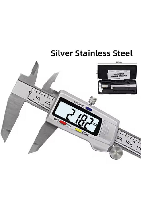 Choice-Digital Vernier Caliper 6 Inch 150mm Stainless Steel Electronic Metal Caliper Micrometer Depth Me... 1
