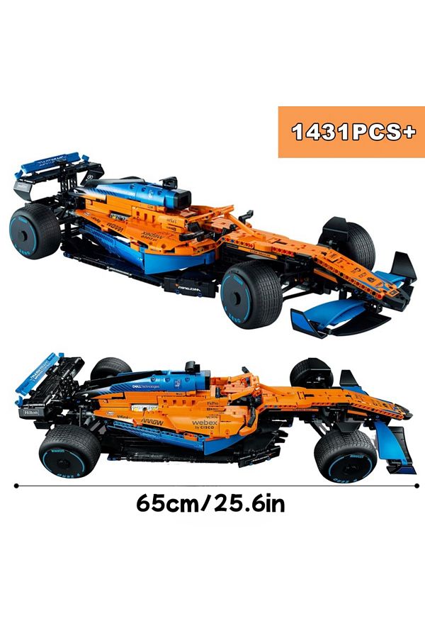 yaafun-1431pcs Technical Formula 1 Racing Car Building Blocks Model Expert Speed Sports Vehicle Model As... 1