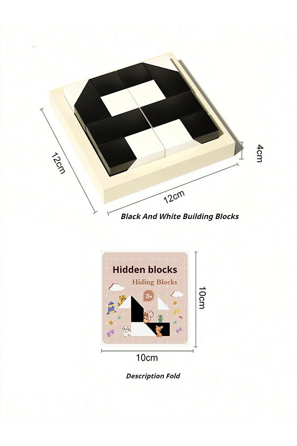 Choice-Montessori Puzzle Hidden Building Blocks Puzzle Toys Parent-Child Interactive Board Game Board Ga... 1