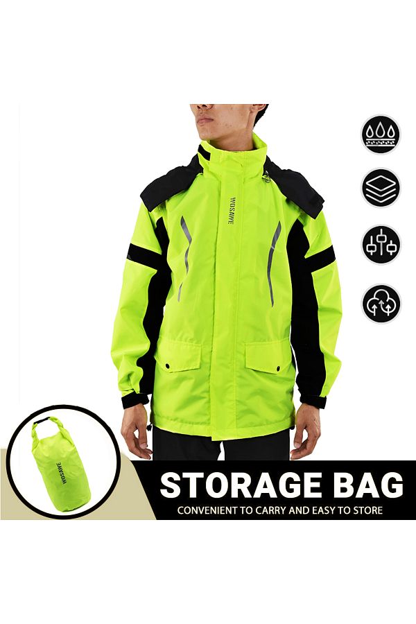 Cycling raincoat with hood cheap