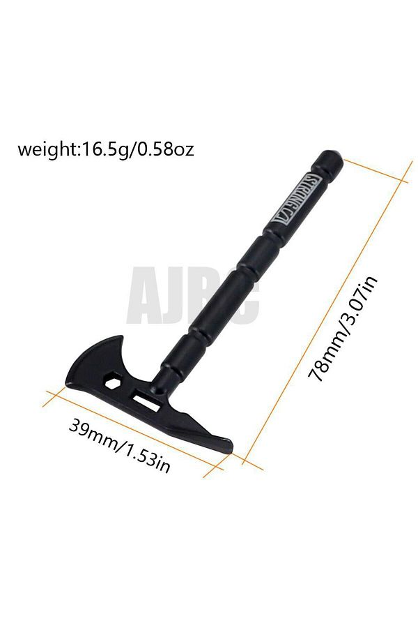 Choice-Black Metal Shovel/pickaxe/axe For 1/10 Rc Crawler Car Traxxas Trx4 Rgt Yikong Redcat Axial Scx10... 1