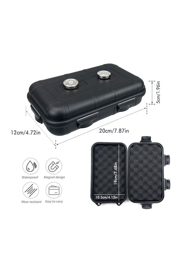 Choice-Auto Magnetic Key Holder Under Car Hide Key Box Waterproof Key Hider Rustproof Multifunctional Bo... 1