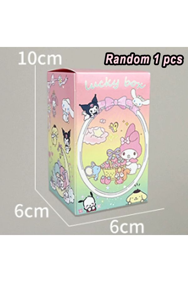 Choice-6pcs Sanrio Sheep Rabbit Series Figure Hello Kitty Pochacco Kuromi Cinnamoroll Q Version Toy Mode... 1