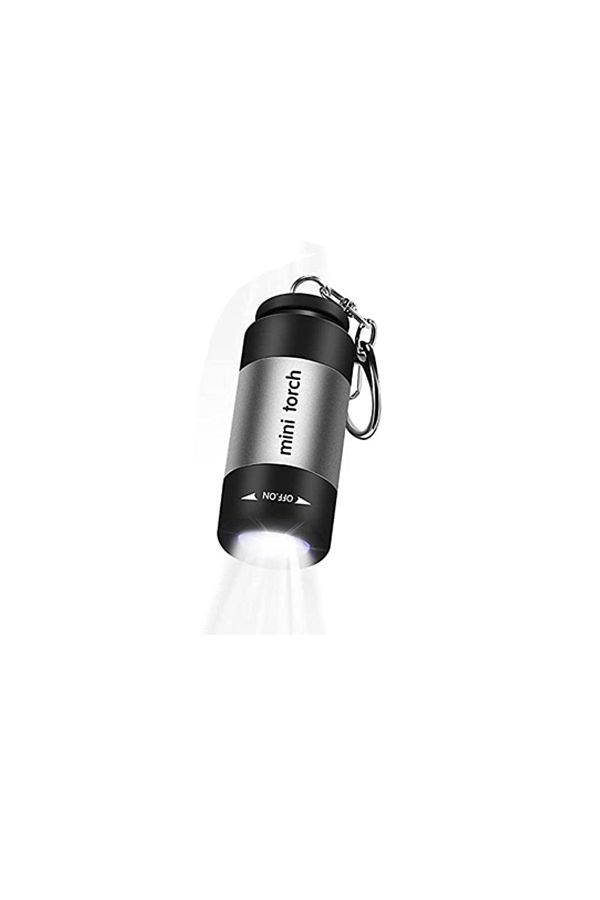 Usb rechargeable keychain flashlight top