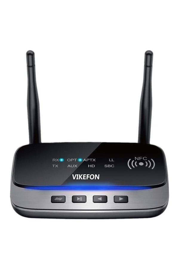 Choice-VIKEFON Bluetooth 5.0 Car Kit NFC 80mBluetooth Audio Transmitter Receiver Bypass aptX LL HD Wirel... 1
