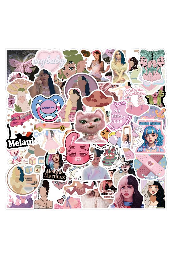 Choice-60Pcs Singer Melanie Martinez Stickers Melanie DIY Stickers Scrapbooking Phone Luggage Skateboard... 1