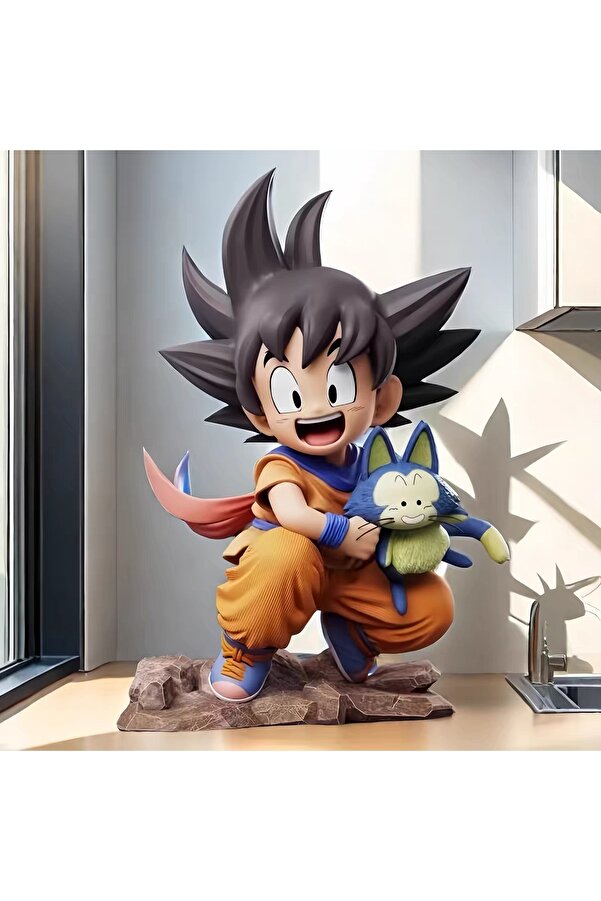 Figurine Dragon Ball Z Goku & Puar - PVC 10 Cm, Collection, Décoration Ou Jouet - Neuf