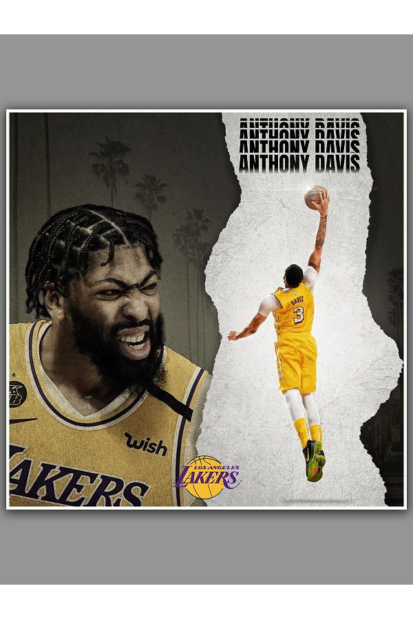Saturn-Anthony Davis Poster 60X60Cm Nba Basketball Poster - Thick Poster Paper Digital Print 1