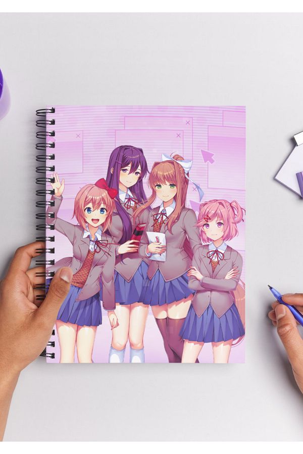 Home-Doki Doki Anime Spiral Notebook A5 (50 Sheets) 1