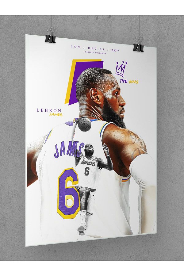 Saturn-Lebron James Poster 45X60Cm Nba Basketball Poster - Thick Poster Paper Digital Print 1