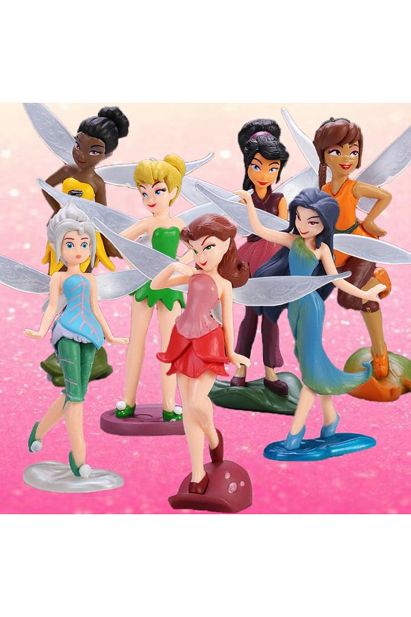 Choice Disney 7pcs Tinkerbell Flower Faery Fairy Elf Princess Pvc Anime Action Figure Mini Model Figurin. Trendyol