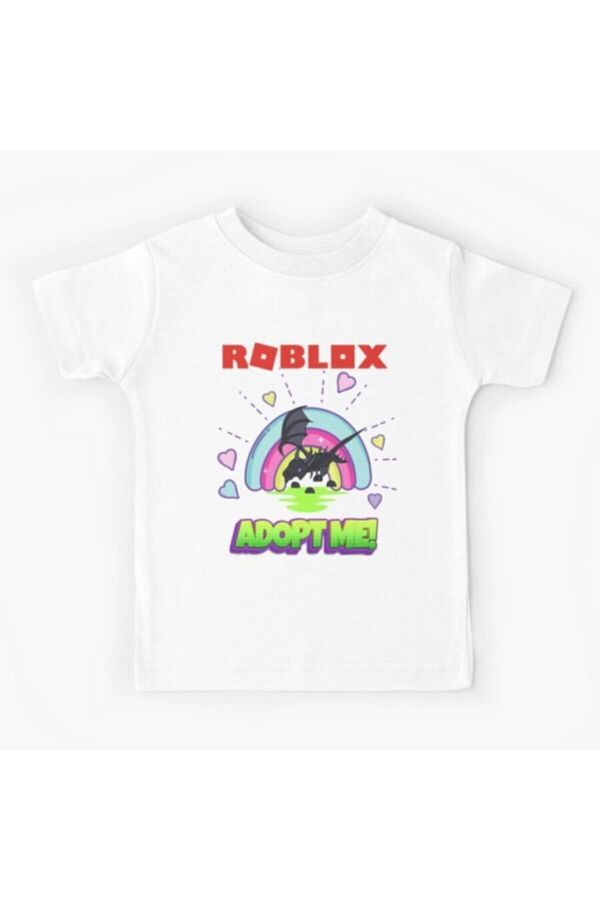 GALASHOP-Roblox Adopt Me Shadow Dragon White Kids T-shirt Model 246 1