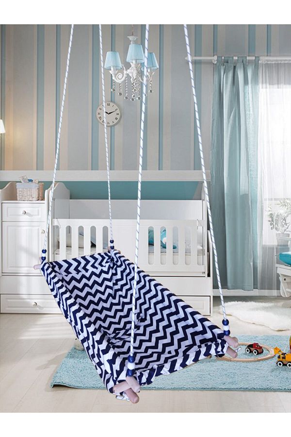 Altev Zigzag Wooden Spring Bouncer Hammock Cradle Bouncer Ceiling Hanging Swing Baby Bed Trendyol