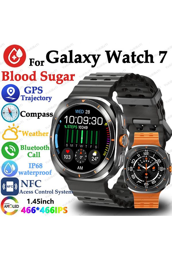 PENGAGAR For Samsung Galaxy Watch 7 Ultra New GPS Track Smart Watch Men AMOLED Always Display Clock BT Tal. Trendyol