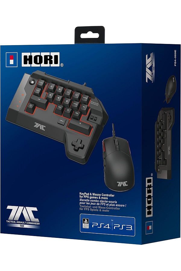 Hori-Tactical Assault Commander (TAC:Four) KeyPad and Mouse Controller (PS4/PS3/PC) 1