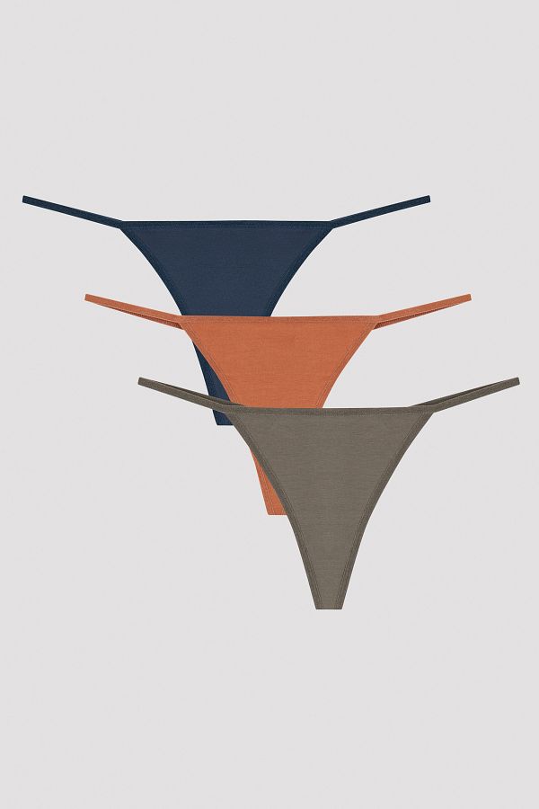 Penti-Multicolored 3-Piece String Panties 1