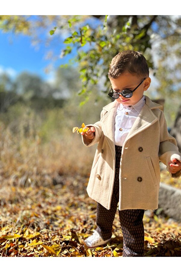 favorimkids KREM Kaşe Bebek Çocuk Kaban
