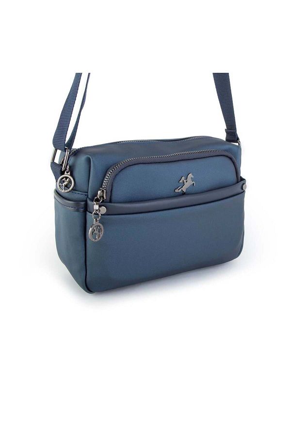 Nas Bag-Geantă Crossbody damă bleumarin din satin 1